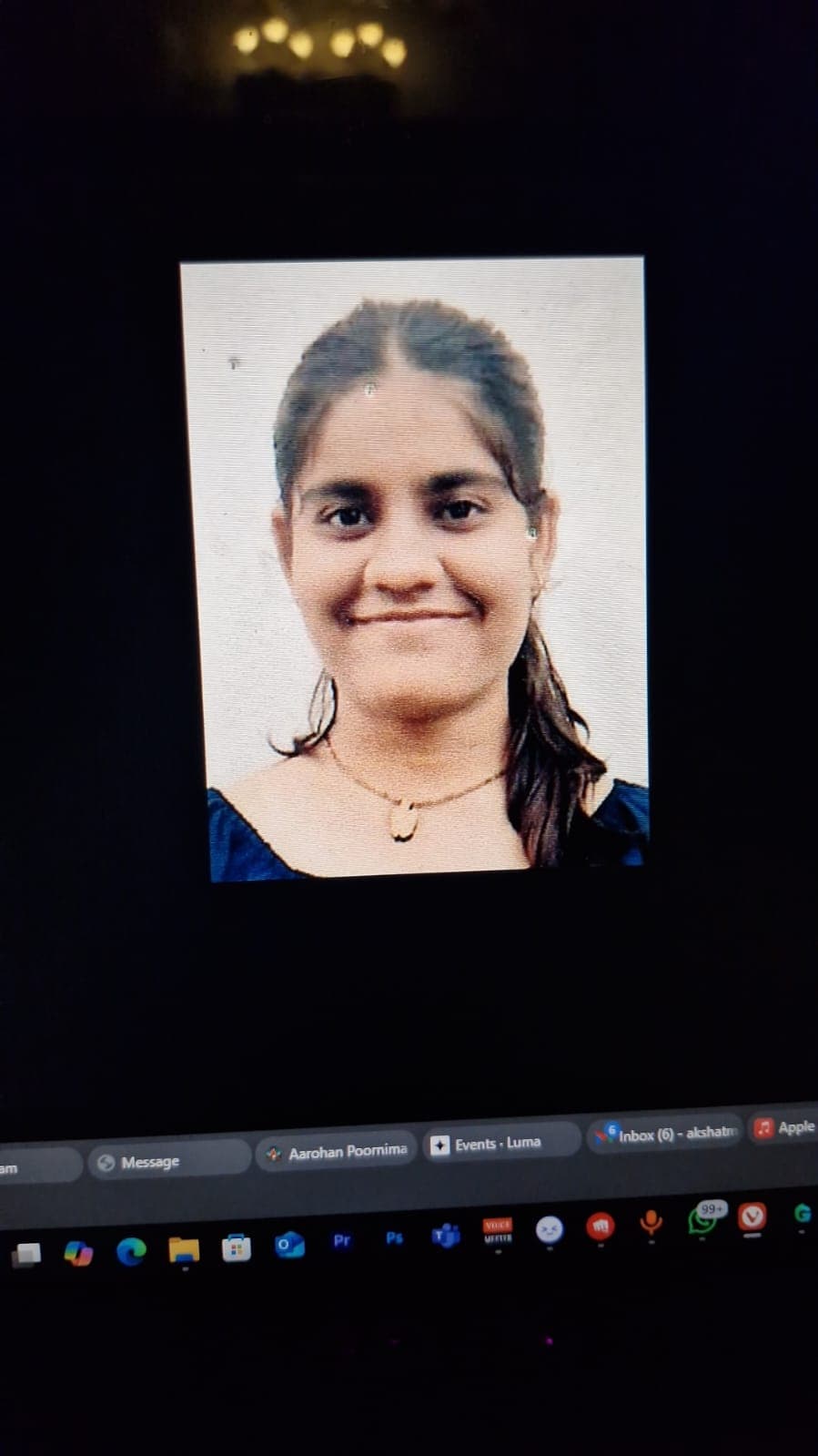 Surbhi in Adhaar Card